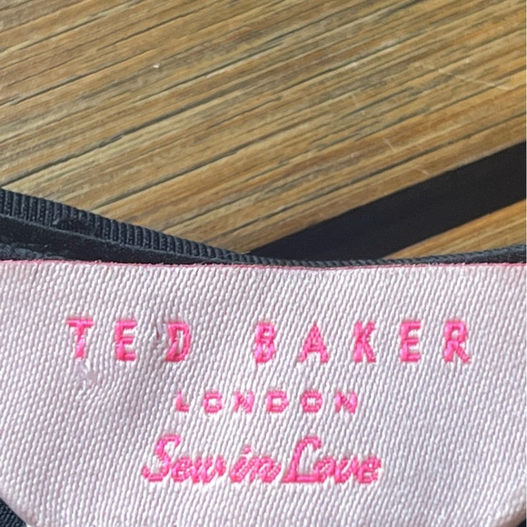 TED BAKER- Iconic Neoprene Skater Dress-BLACK - Picture 8 of 10